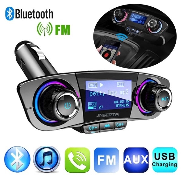 BT06 Màn hình LED Máy phát FM Bộ rảnh tay Bluetooth Xe hơi Âm thanh MP3 Máy nghe nhạc