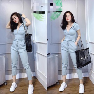 Bộ đồ thu đông nữ dáng thể thao năng động