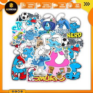 [Set 100+] Sticker In Hình Xì Trum Cute  | Dán Nón Bảo Hiêm, Điện Thoại, Laptop, Bình Nước...Chống Nước STK05-100