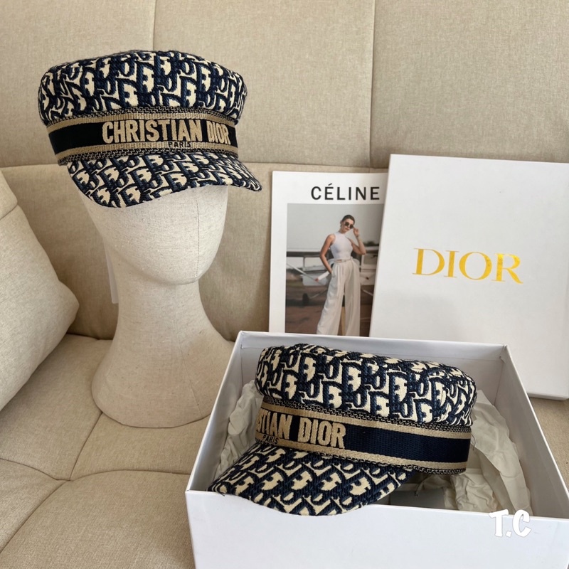 Mũ nồi, mũ beret DIO hoạ tiết, thời trang cao cấp ms14212