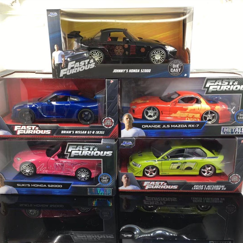 ✶┅Xe Hơi Mitsubishi EVO GTR Skyline Toyota SUPRA Suba Bằng Hợp Kim Tỉ Lệ 1/24