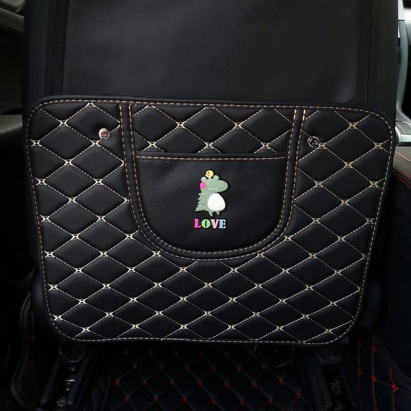 Creative Car Cartoon Protective Pad Seat Protective Pad Rear Row Anti-Dirty Anti-Wear Cushion Car Inner Chair Back Cute Anti-Kick Pad Auto department store supplies