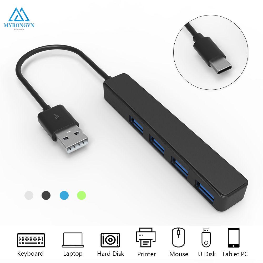 Hub mở rộng 4 cổng USB tốc độ cao bằng hợp kim nhôm cho laptop tiện dụng chất lượng cao