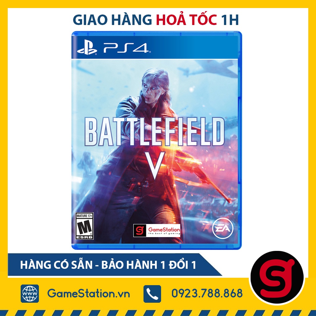 [Mã 159ELSALE hoàn 7% xu đơn 300K] [Freeship toàn quốc từ 50k] Đĩa Game PS4: Battlefield V - hệ US