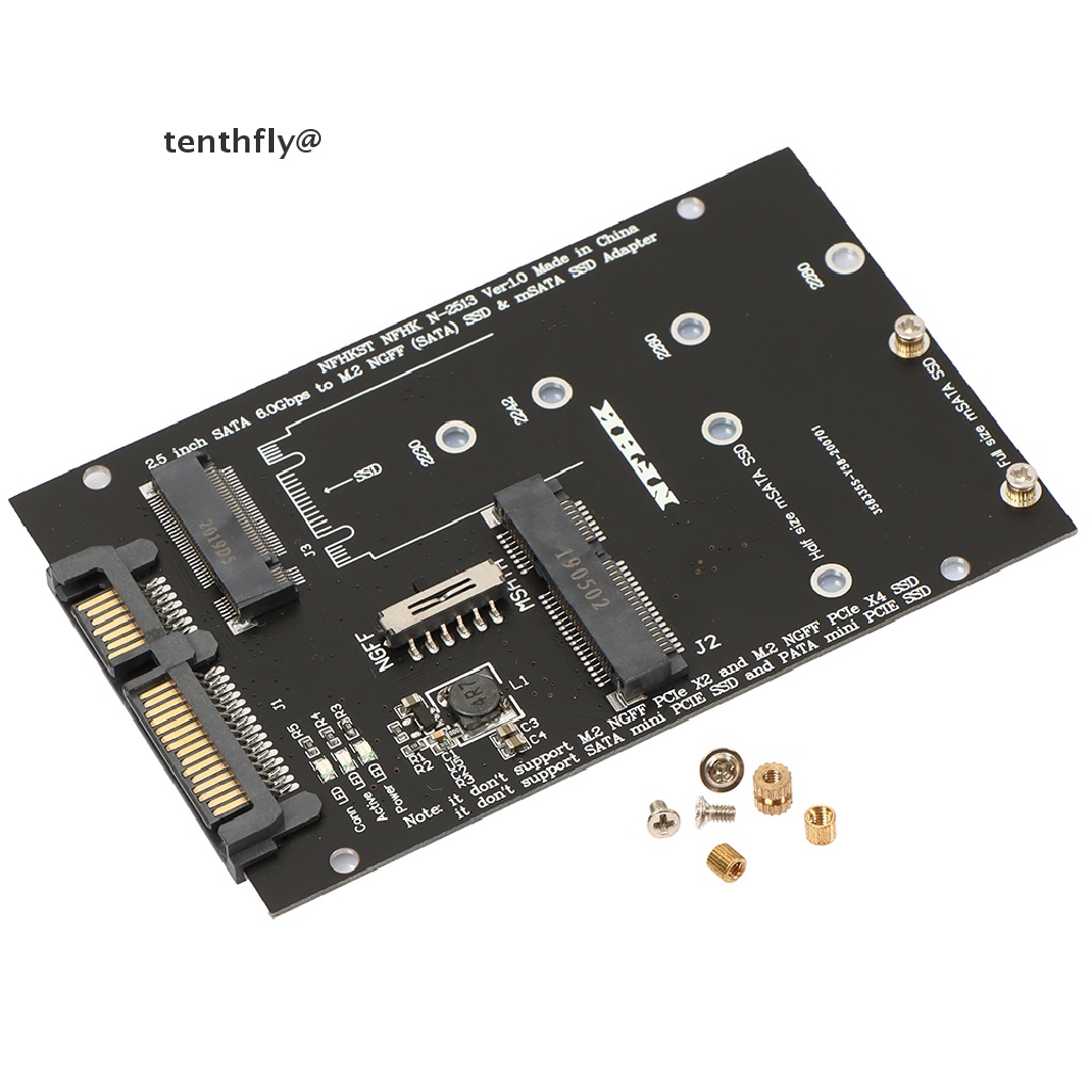 Card Chuyển Đổi 2 Trong 1 M.2 NGFF MSATA SSD Sang SATA 3.0 Cho PC Laptop