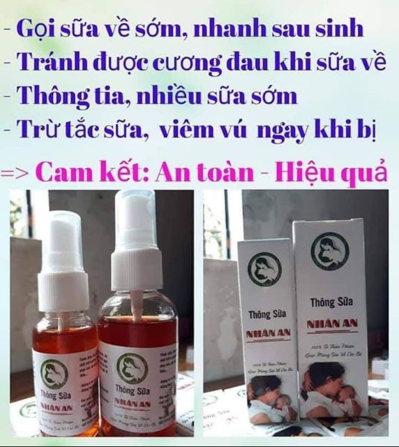 Thuốc thông tắc tia sữa Nhân An