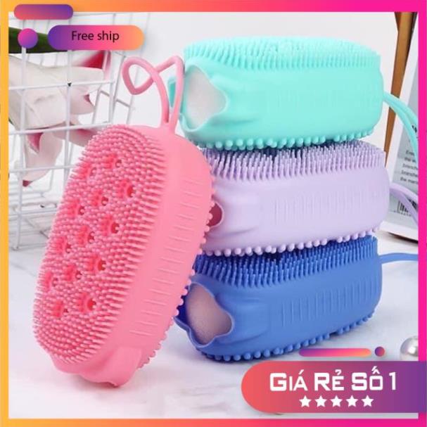 [FREESHIP] BÔNG TẮM SILICON TẠO BỌT