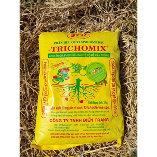 Phân Hữu Cơ Vi Sinh Trichomix (1 gói/2kg) - Giải Độc Đất, Phục Hồi Bộ Rễ Cây