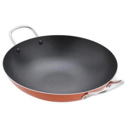 Chảo chống dính sâu lòng size lớn 24cm có tay cầm 2 bên chắc chắn dùng chiên xào loại tốt hàng Việt Nam cao cấp