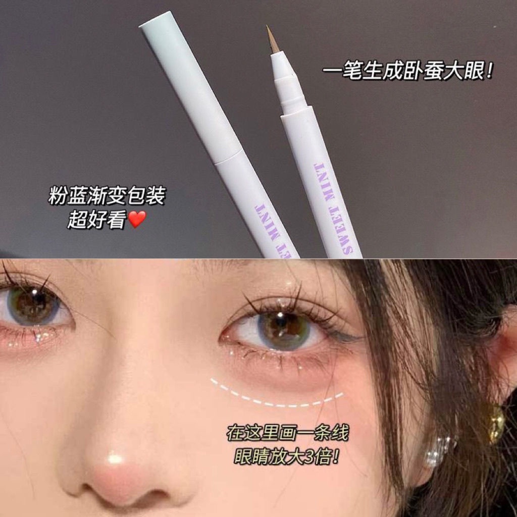 Bút Kẻ Mắt Tơ Tằm Không Thấm Nước Chống Mồ Hôi Nhanh Khô Không Bóng Sáng 1212