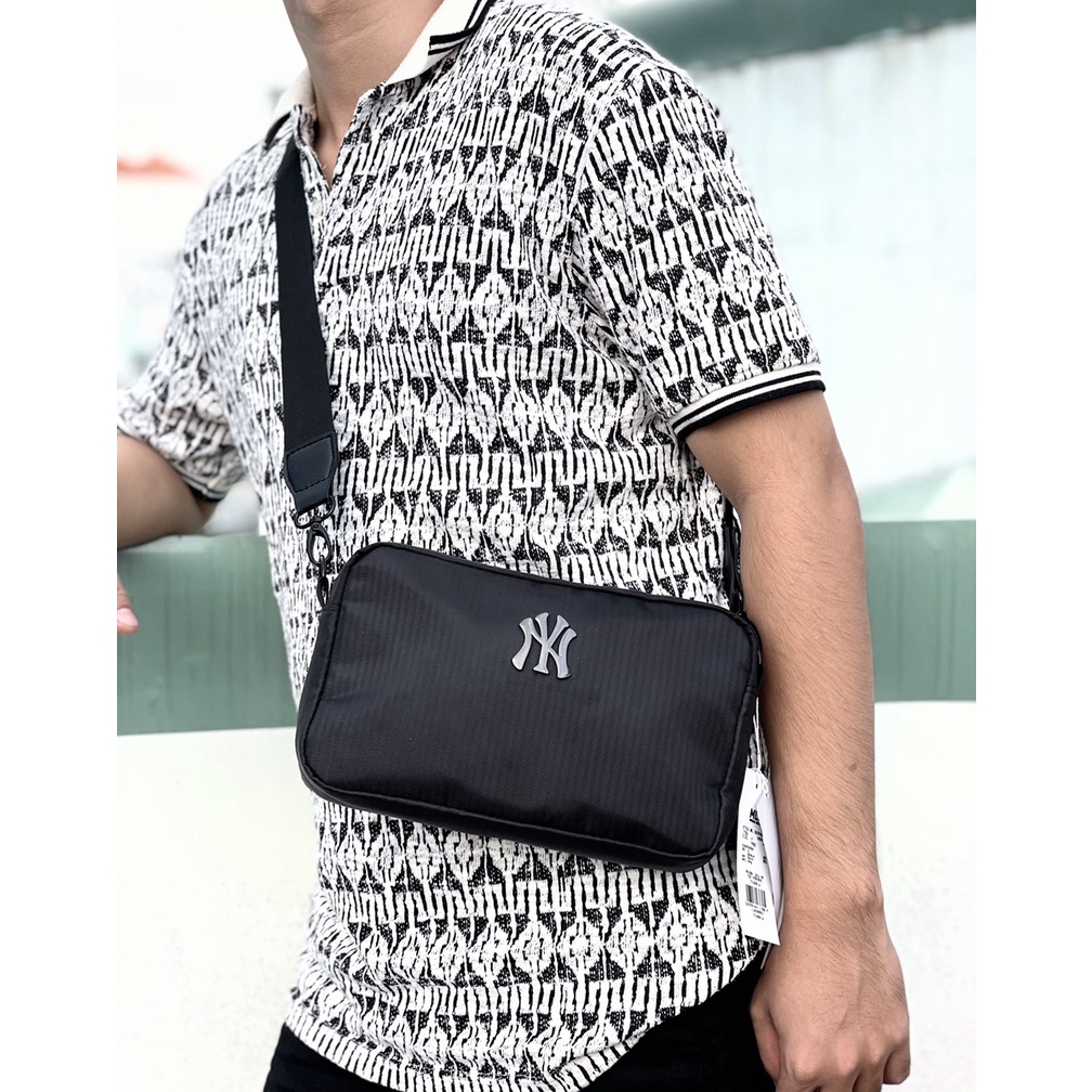 Túi MLB đeo chéo hoạ tiết monogram dành cho cả nam và nữ phong cách Hàn Quốc - Hùng Nón Hiệu