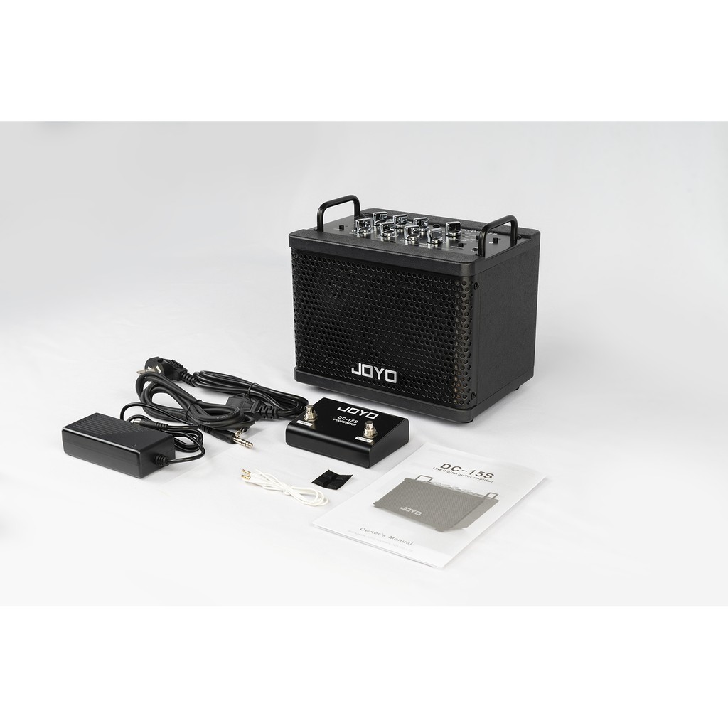 [Chính hãng] Joyo DC-15S Digital rechargeable Bluetooth guitar amp - Loa guitar Joyo DC15S có Pin, Bluetooth kèm pedal