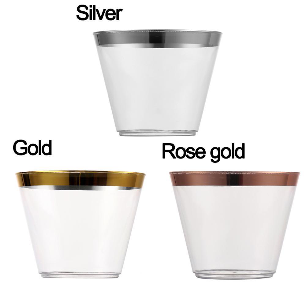 WTTLE Set 10 / 20 / 30 Cốc Nhựa Trong Suốt Uống Rượu