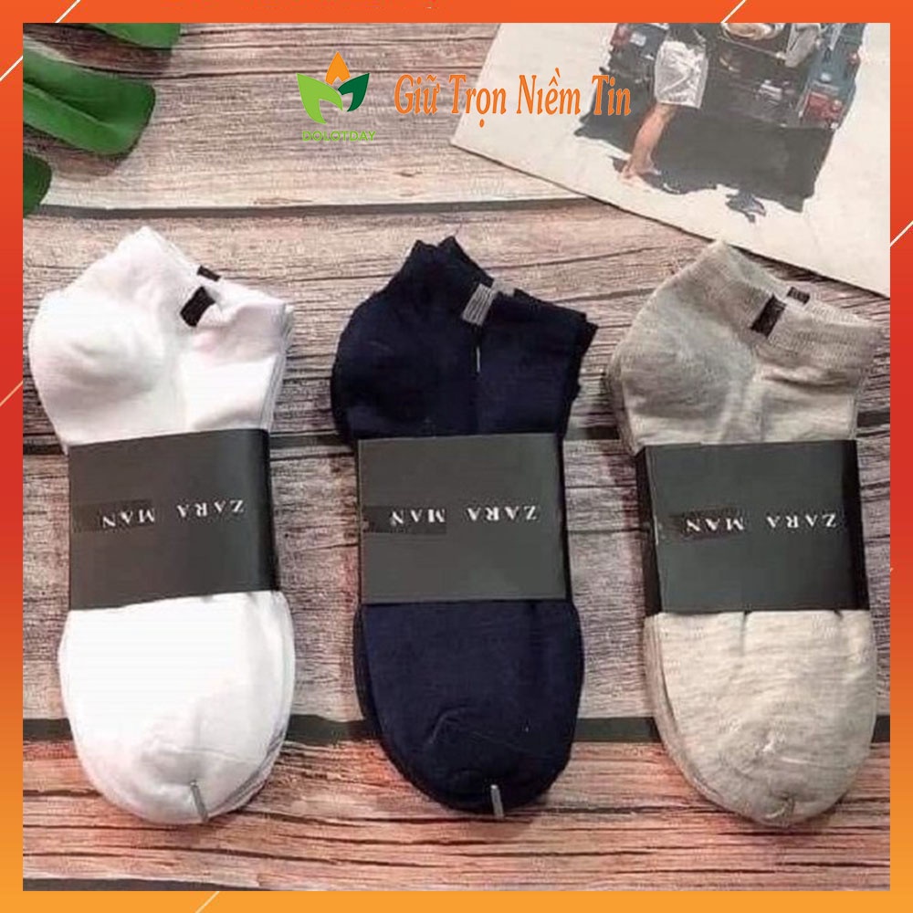 Combo 10 Đôi Tất Nam, Nữ Cổ Ngắn Zaza man TATNAM04