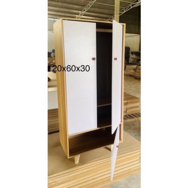Tủ Gỗ 2 Cánh Lớn 1 Ngăn Kéo Đựng Đồ Đa Năng (130x30x60cm) | Shopee Việt Nam