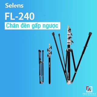 Chân đèn thông minh Selens FL-240 - Chân đèn có thể gấp ngược kiêm tay boom đèn Selens FL-240