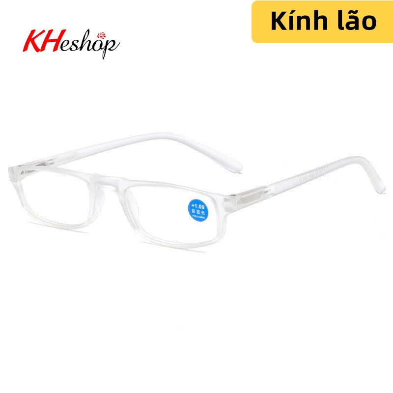 Kính Đọc Sách Báo cho người lớn tuổi có độ Viễn, Chống ánh sáng xanh mẫu mới 2021, gọng lò xo đủ độ mã Y2110