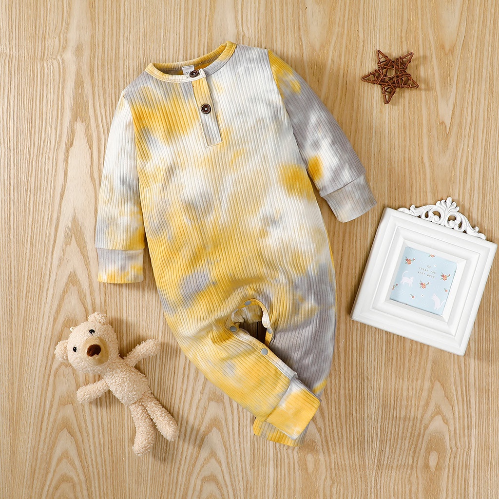 Body Tay Dài Cho Bé Trai Bé Gái Sơ Sinh 0-18 Tháng,Bodysuit Liền Thân Trần Bông Cho Bé