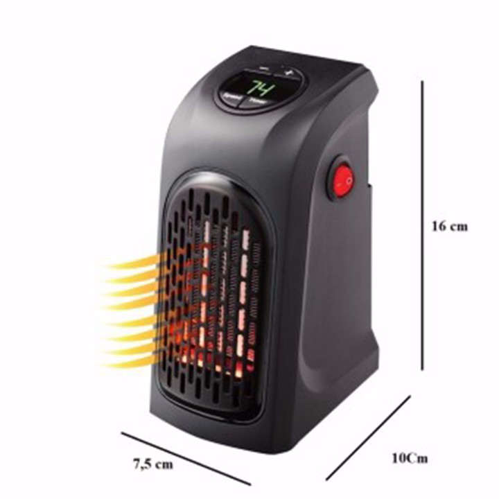 Quạt Sưởi Ấm  Handy Heater Tiết Kiệm Điện Có Hẹn Giờ