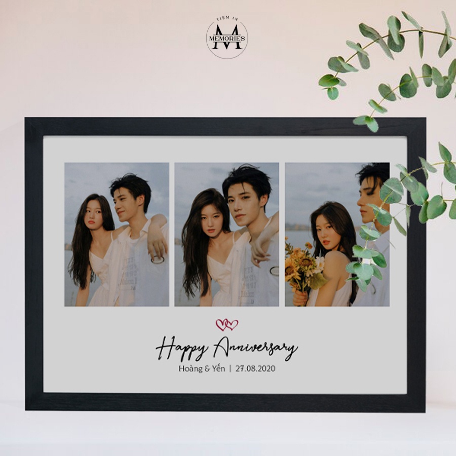 In ảnh theo yêu cầu - sáng tạo 3 ảnh, ghi chú - size a3, a4, a5 - Tiệm in Memories - in ảnh để bàn, in hình treo tường