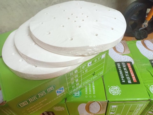 Giấy nến đục lỗ size 20cm và 23cm cho nồi chiên không dầu