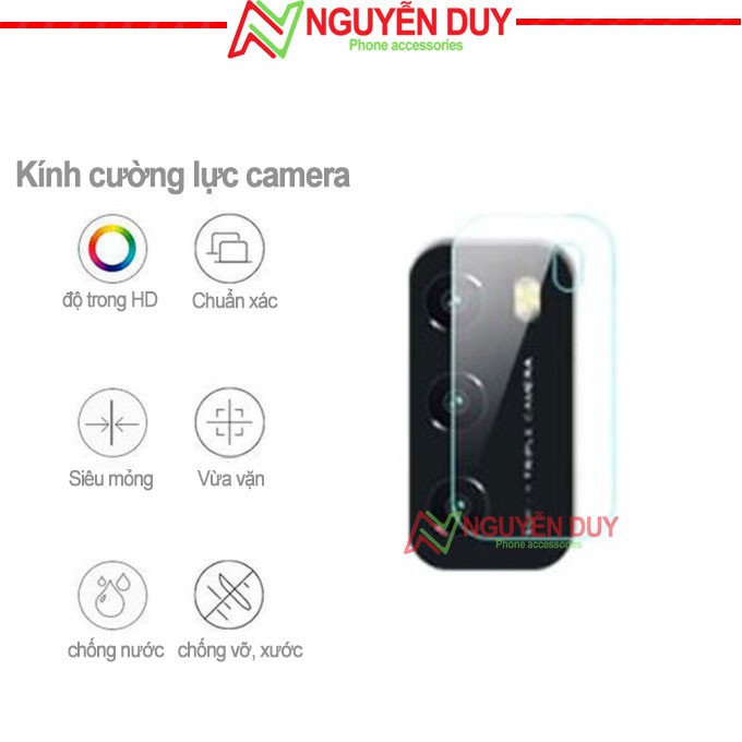 [Kính+Camera] Kính cường lực Poco M3 Full màn hình 9D + kính cường lực camera Poco M3