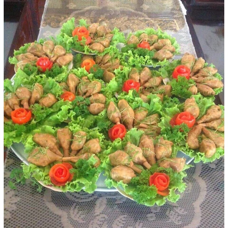 ĐÙI GÀ BỌC SẢ CHAY: 75k/500g