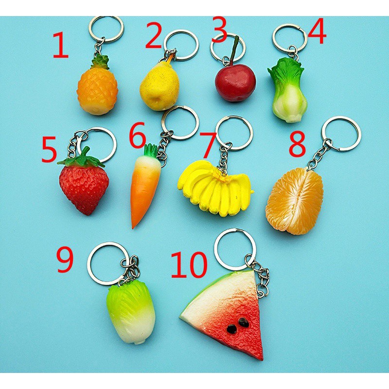 Móc Khóa Hình Trái Cây Xinh Xắn Dễ Thương
