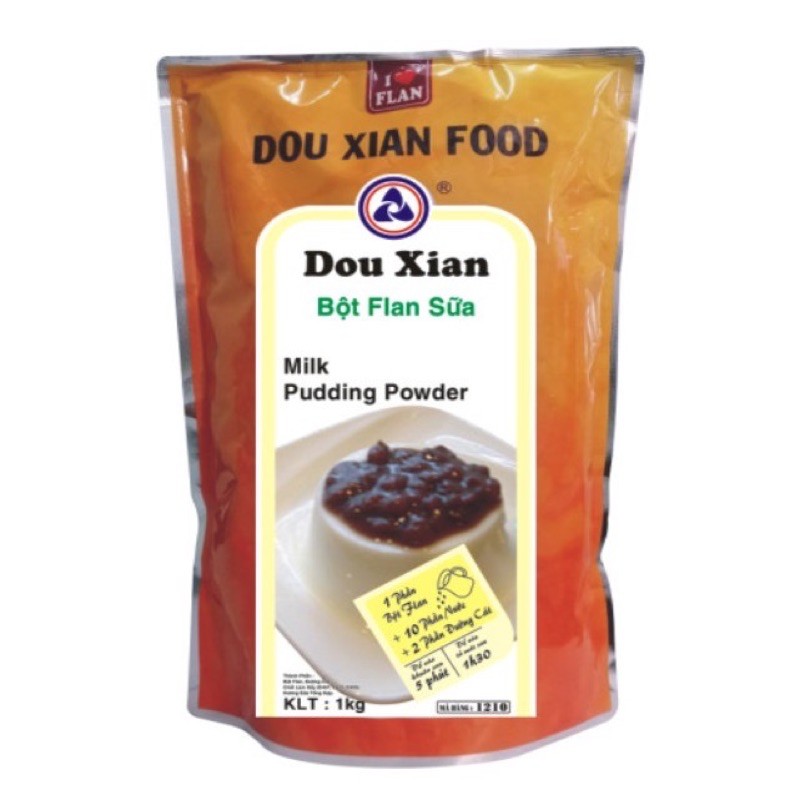 Bột Flan (Pudding) Dou Xian (Hàng Huy) 1kg đủ vị