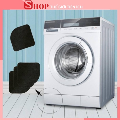 Set 4 Miếng Đệm Xốp Kê Chân Máy Giặt Chống Rung Và Giảm Thiểu Tiếng Ồn, Kê Chân Bàn, Chân Kệ 88221 TIỆN ÍCH