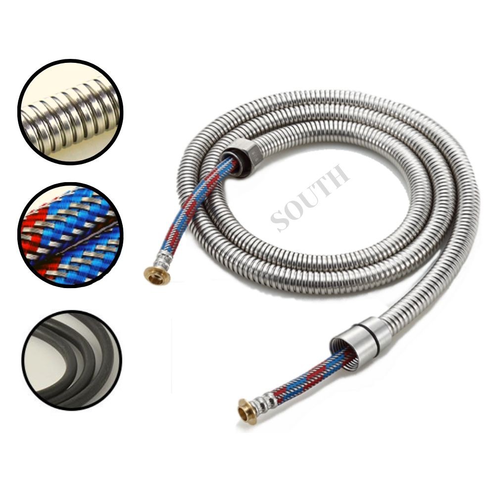 Dây xịt dây sen BỐ 3 LỚP không bị đứt đặc biệt dành cho nhà nước mạnh Dây xịt vệ sinh bằng inox 304