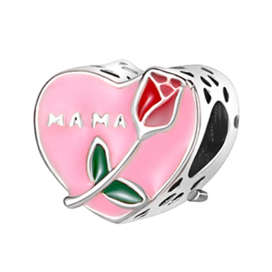 Hạt Charm Màu Bạc Hình Hoa / Bướm Nhiều Màu Sắc Dùng Làm Trang Sức DIY