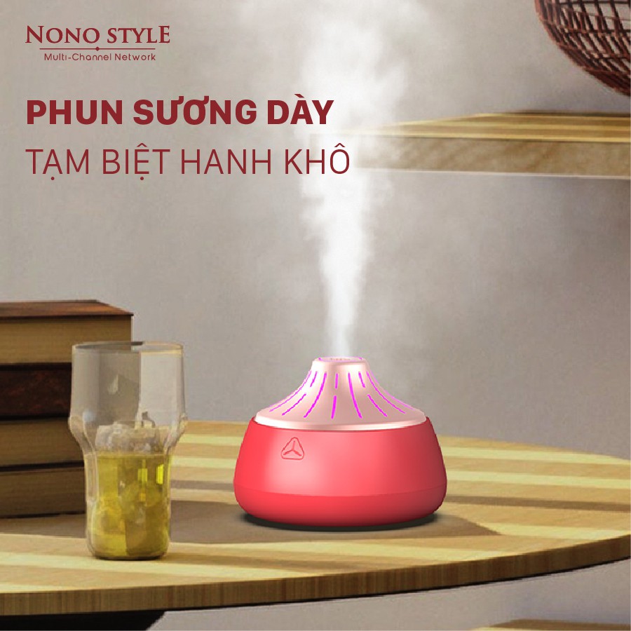 Máy phun sương, cấp ẩm, khếch tán tinh dầu 200ml - MINIX9 HUMIDIFIER - Có Đèn Led Thông Minh - Nhỏ Gọn, Tiện Dụng