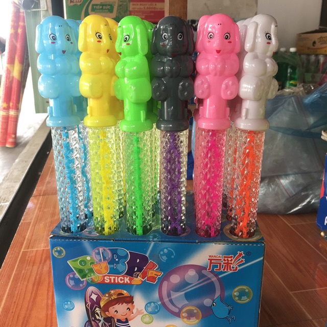 Ống thổi bong bóng xà phòng cỡ đại 35 cm - hộp 24 cây
