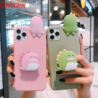 Ốp điện thoại mềm có giá đỡ hình khủng long thích hợp cho iPhone 13 12 11 Pro Max Mini X XR XS Max