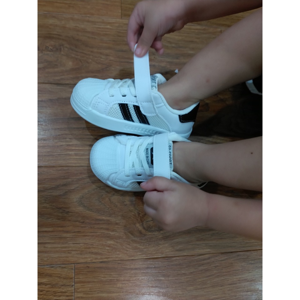 Siêu hót_ Giày thể thao 2 sọc phối cá tính cho bé size 15-26