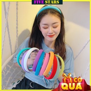 Băng đô cài tóc trơn một màu