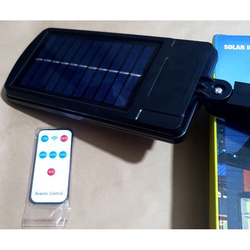 [150W]Đèn Năng Lượng Mặt Trời Solar Street Lamp 6 Bóng Led To Cảm Biến Chuyển Động,Kèm Điều Khiển Tắt Bật Từ Xa