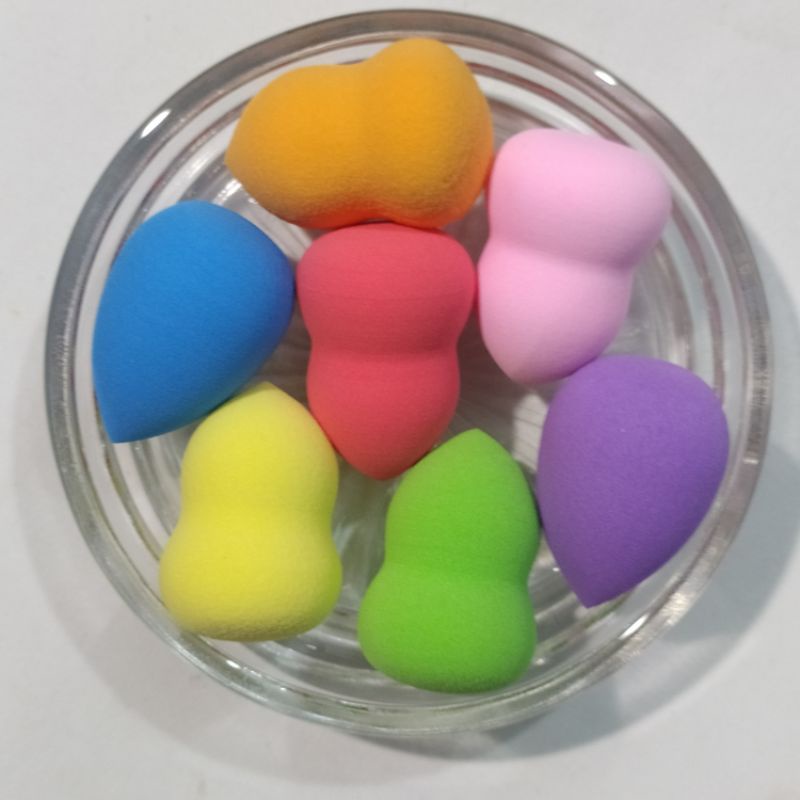 Túi mút trang điểm 7 cái Mini Rainbow sắc cầu vòng mềm mịn đàn hồi tốt - Thái Lan