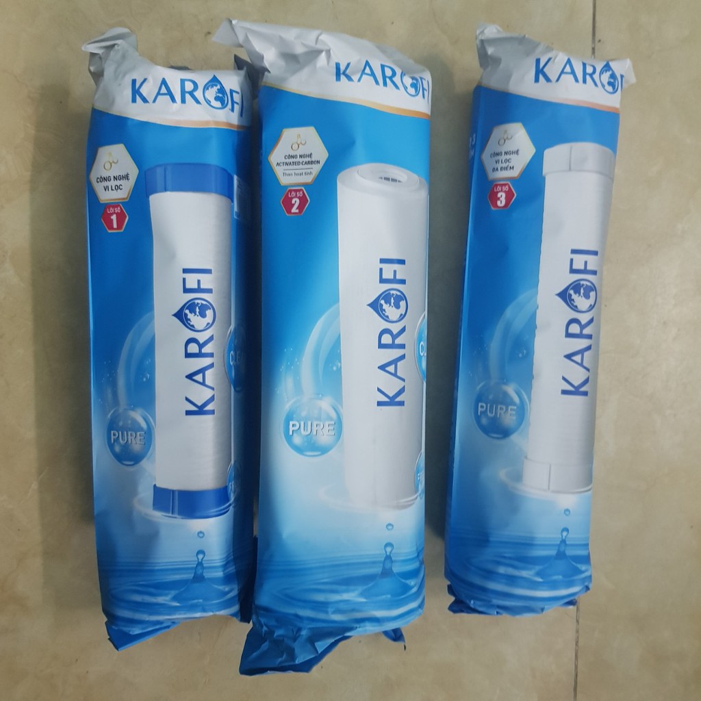 Bộ 3 lõi lọc Karofi chính hãng 1 2 3