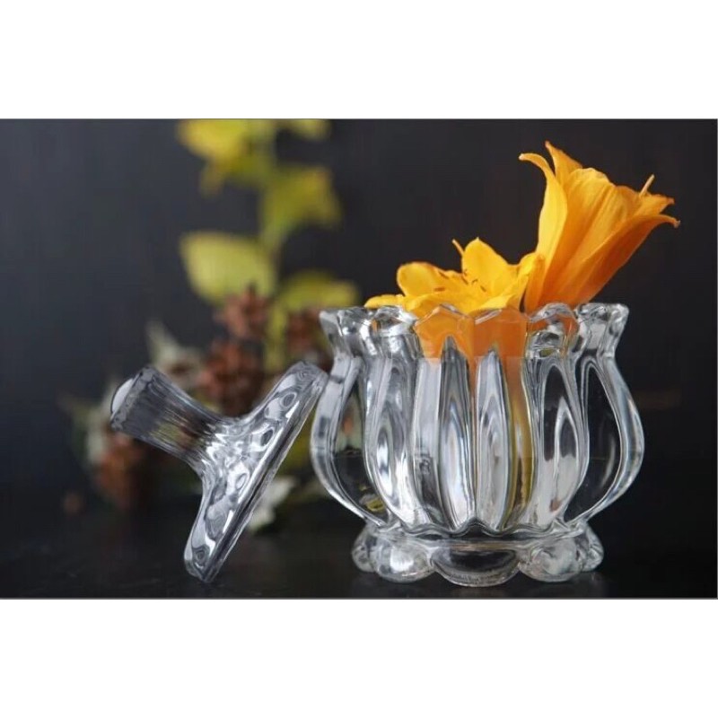 Thố thủy tinh mini đựng kẹo mứt, trang sức đa năng