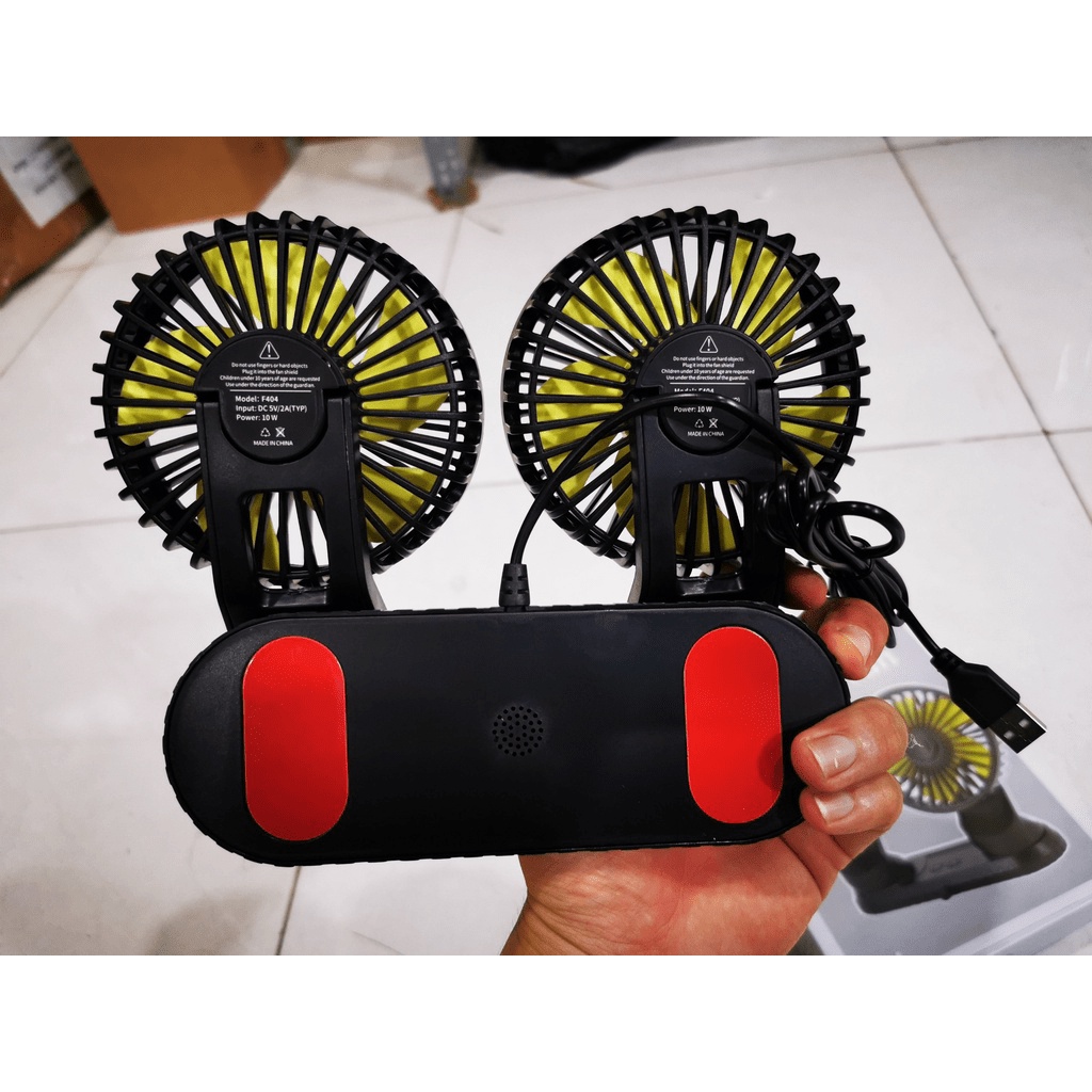 Quạt Đôi USB Siêu Mát Đa Chiều 360 Độ Dùng Cho Ô Tô, Xe hơi, Văn Phòng  - Uy Tín _Chất Lượng _Giá Hủy Diệt