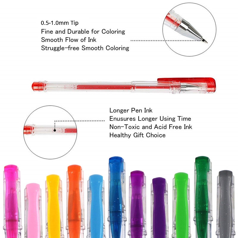 Bộ 100 bút kim tuyến màu neon vẽ phác thảo chuyên dùng cho học sinh