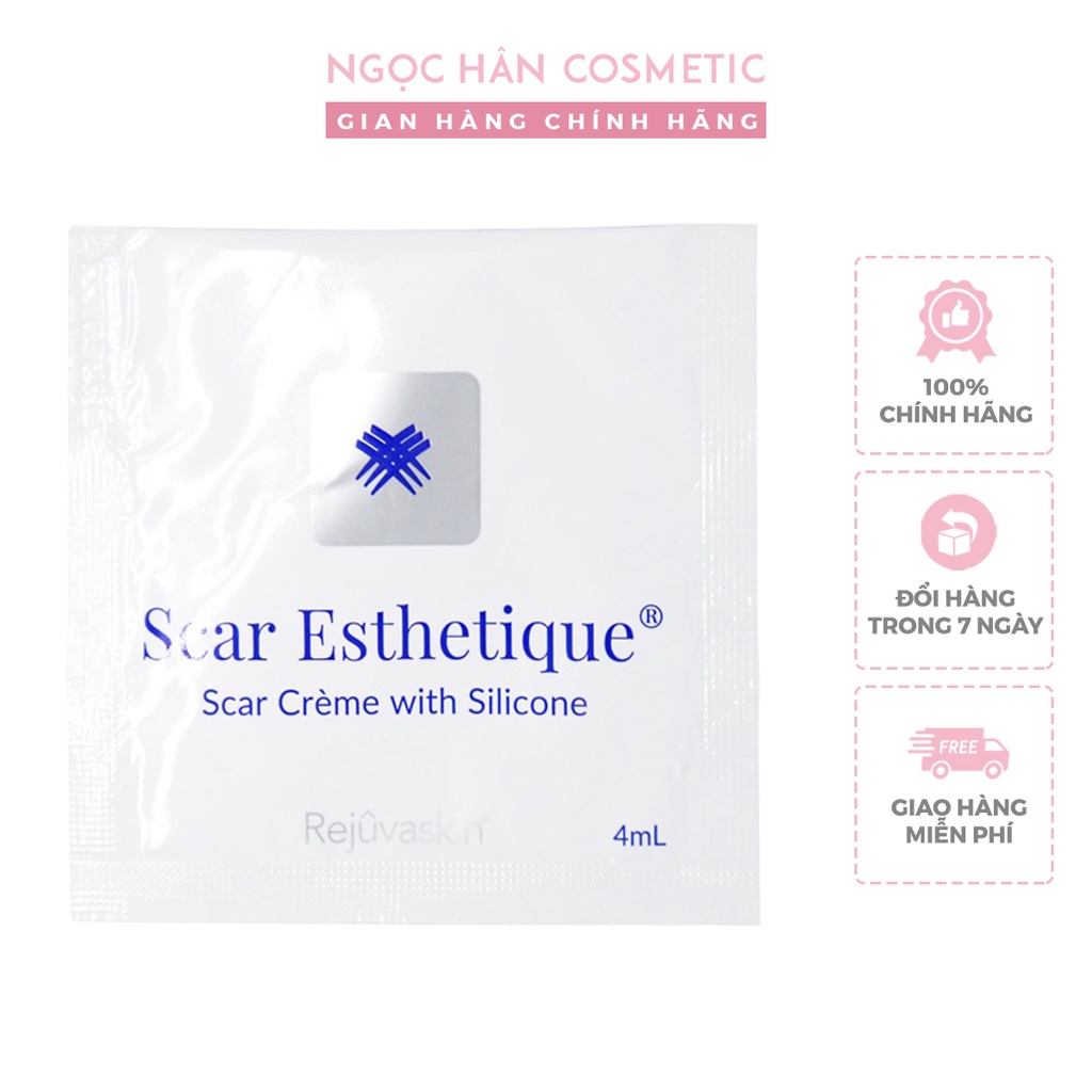 Sample Kem làm mờ sẹo thâm, rỗ Rejuvaskin Scar Esthetique Crème with Silicone 4ml