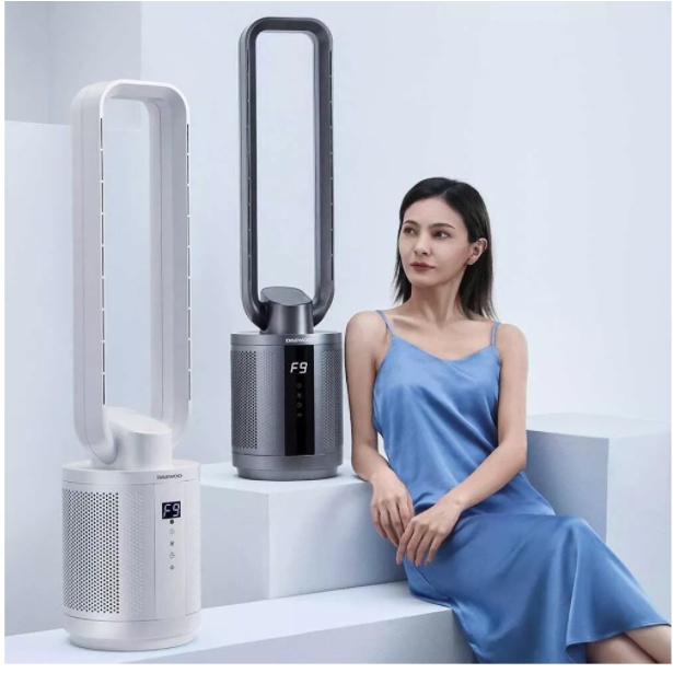Quạt không cánh DEAWOO F9 max lọc bụi bẩn không khí trong nhà - quạt không cánh cây đứng DEAWOO