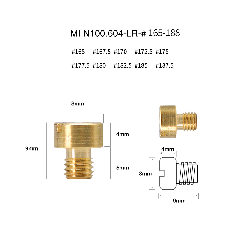 Motorcycle Carburetor Main Jet Thread For HS40 HSR42 TM36 VM16 VM29 Carburetor Injector Nozzle Size 90-240