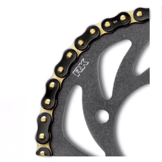 Sên RK Takasago Nhật bản vàng/đen  428HSB - sên Exciter / Winner / Winner X / Raider / Satria