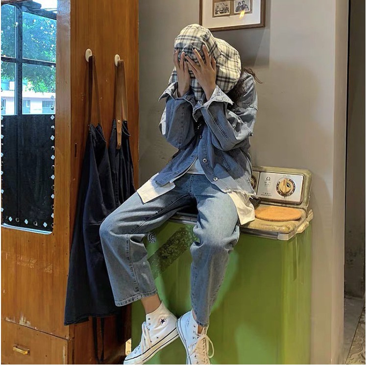 [ NHƯ CON BỤI ĐỜI!!! ] QUẦN JEAN ỐNG RỘNG NỮ CAO CẤP NITI DÀI LAI CUỐN ĐỦ MÀU HẾT SAO MÀ NÓ ƯNG THẾ