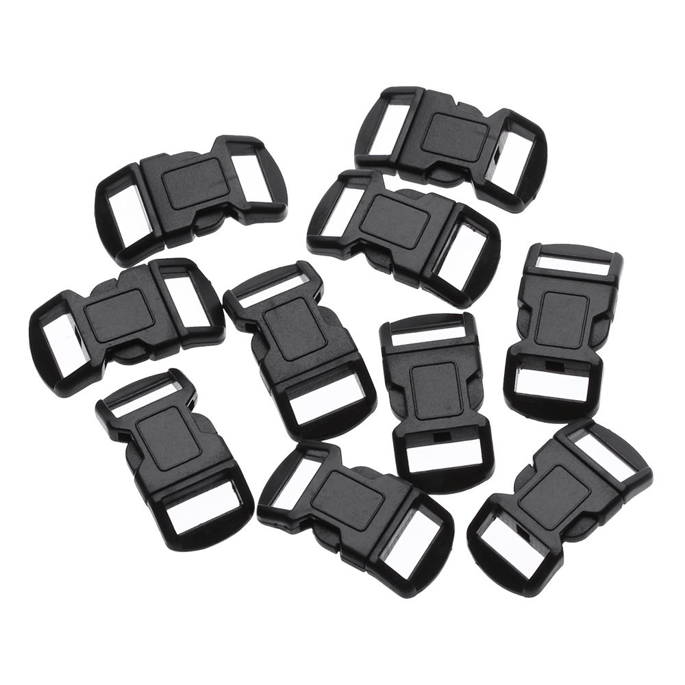 MUVAKO Set 10/20 khóa nhựa cài dây đai 10mm đa năng có thể điều chỉnh