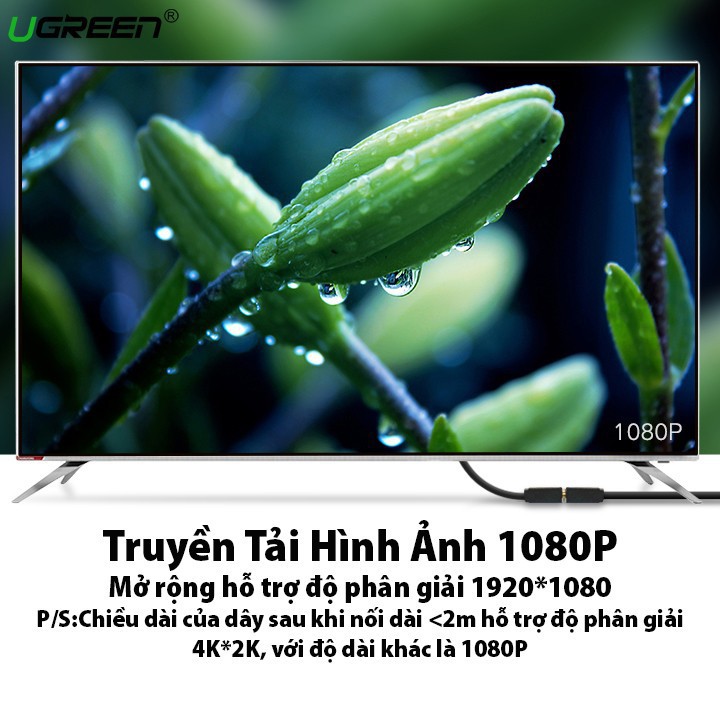 Cáp nối dài HDMI cao cấp dài 2m chính hãng UGREEN 10142 - Cáp HDMI nối dài chất lượng cao